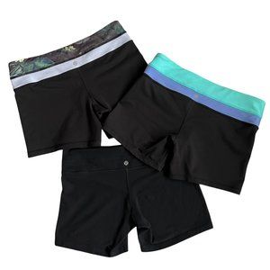 Lululemon Biker Shorts Bundle of 3 Sz 10